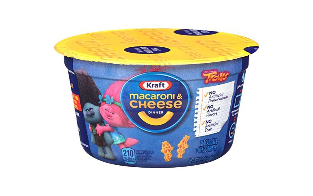 Kraft Macaroni & Cheese Dinner Trolls   Tub  55 grams